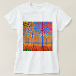Atemberaubender Wald der Moderne T-Shirt