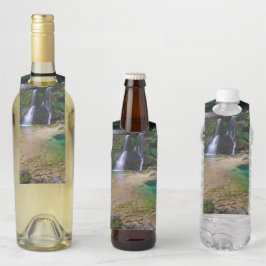 Atemberaubender Wasserfall Virje, Slowenien Poster Flaschenanhänger