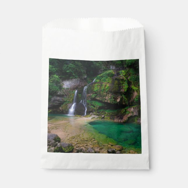 Atemberaubender Wasserfall Virje, Slowenien Poster Geschenktütchen (Vorderseite)