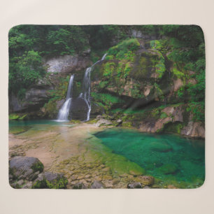Atemberaubender Wasserfall Virje, Slowenien Poster Sherpadecke