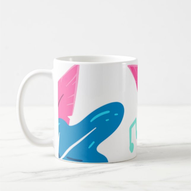 Atemberaubendes Blätter  Kaffeetasse (Links)