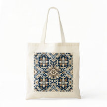 Atemberaubendes Blau- und Braunbatik-Muster