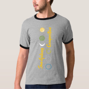 Atemberaubendes Design der Sun Galaxy-Kombination  T-Shirt