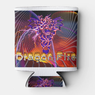 Atemberaubendes Drachenfeuerdesign Dosenkühler