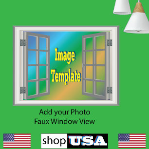 Atemberaubendes Fenster Eigene Gestaltung Leinwanddruck