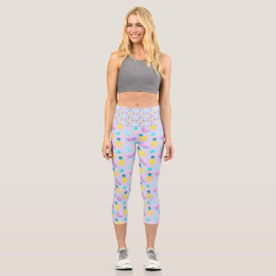 Atemberaubendes Fruchtmuster Capri Leggings