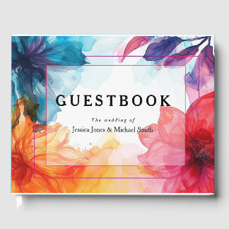 Atemberaubendes Gästebuch Anemone Dreamscape Hochz