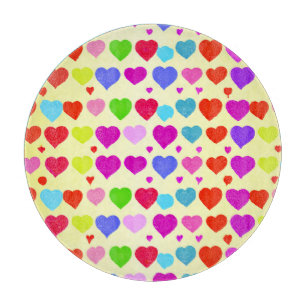 Atemberaubendes Muster für dynamische Liebe Schneidebrett