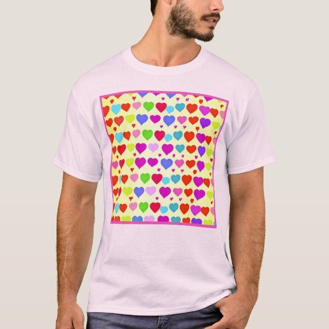 Atemberaubendes Muster für dynamische Liebe T-Shirt (Vorderseite)