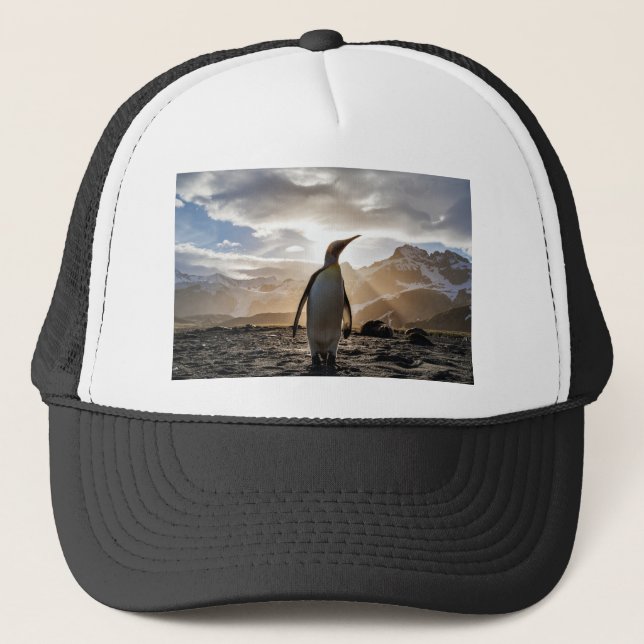 Atemberaubendes Pinguinbild Truckerkappe (Vorderseite)
