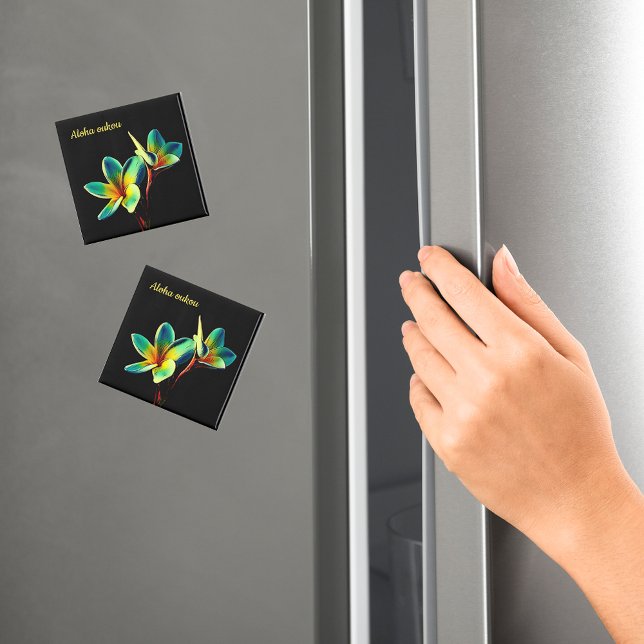 Atemberaubendes Plumeria Watercolor Themenmagazin Magnet (Von Creator hochgeladen)