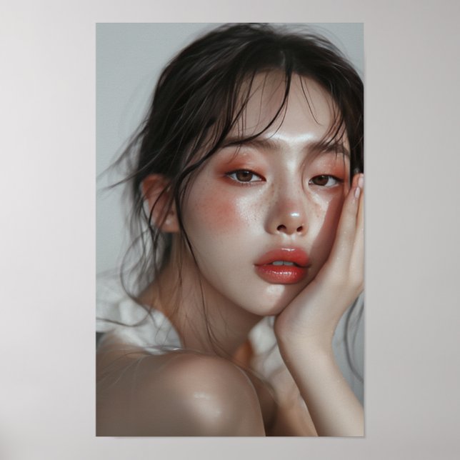 Atemberaubendes Poster für koreanisches Makeup (Vorne)