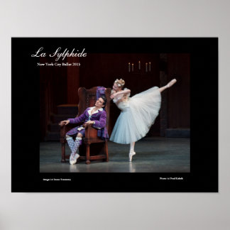 atemberaubendes Poster für LA SYLPHIDE Ballett
