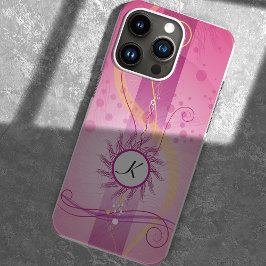 Atemberaubendes Rosa, Wirbel und Punkte, gürtelart Case-Mate iPhone Hülle
