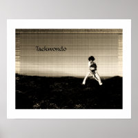 Atemberaubendes Taekwondo-Poster