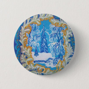 Atemberaubendes Vintages blaues Button