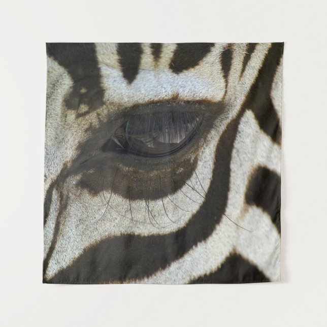 Atemberaubendes Zebras-Auge Wandteppich (Vorderseite)