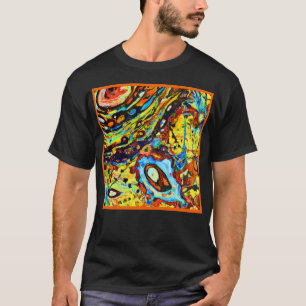 Atembermusterndes abstraktes Muster T-Shirt