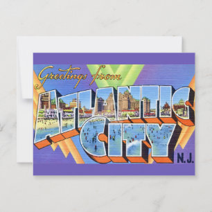 Atembernde Postkarte von Atlantic City