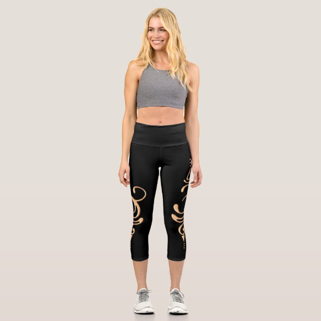 Atemnot 4 capri leggings (Vorderseite)