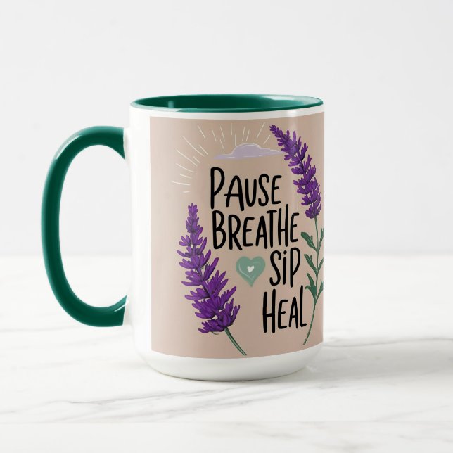 ✨ Atempause - Schluckheilung | Design Tasse (Links)