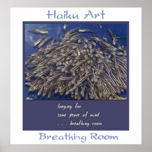 Atempausehaiku-Kunst-Druck Poster