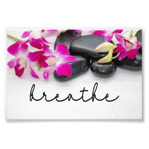 Atemstillstand: Orchid, Hot Stone Wellness-Center  Fotodruck