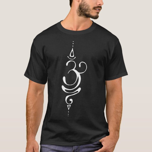Atemsymbol Meditation Yoga T-Shirt (Vorderseite)