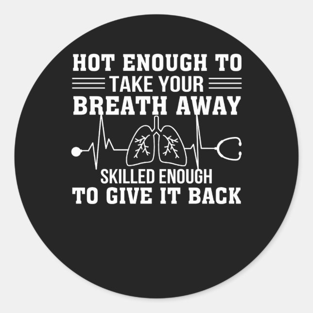 Atemtherapeut atmen Atemgeschick zurück Runder Aufkleber (Vorderseite)