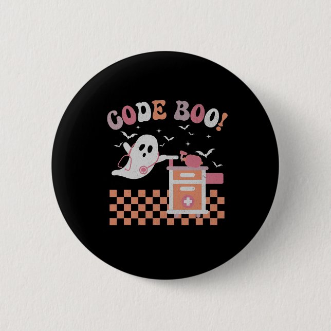 Atemtherapeut Halloween Code Boo Spooky Re Button (Vorderseite)