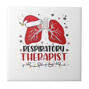 Atemtherapeut Krankenschwester Weihnachten, Lungen Fliese
