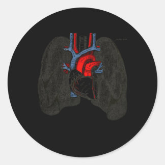 Atemtherapeut Lung Nerd Fun Rt Runder Aufkleber