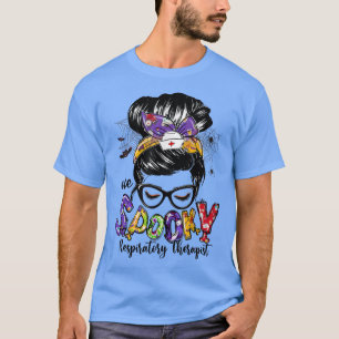 Atemtherapeut Messy Bun Happy Halloween Gi T-Shirt
