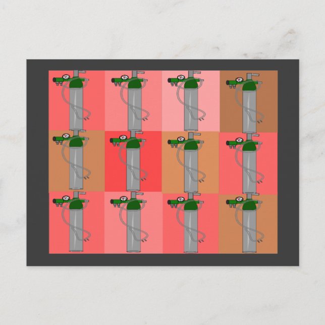 Atemtherapeut Pink Popart Geschenke Postkarte (Vorderseite)