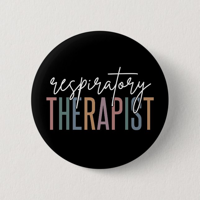 Atemtherapeut RT Geschenke Button (Vorderseite)