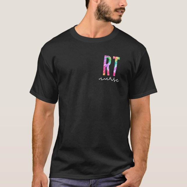 Atemtherapeut RT Nurse Stethoscope Herz T-Shirt (Vorderseite)