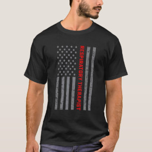 Atemtherapeut Vintage US-Flagge für Männer Vater T-Shirt