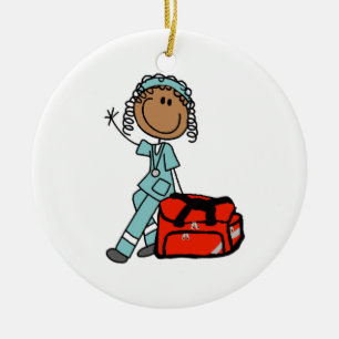 Atemtherapeutin oder EMT Keramik Ornament
