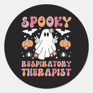 Atemtherapie Halloween Runder Aufkleber
