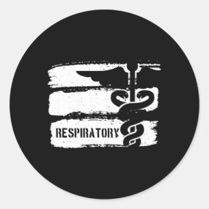 Atemtherapie Respiratorische Therapie Runder Aufkleber