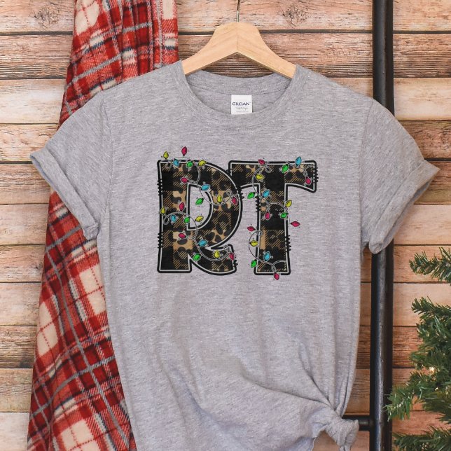 Atemtherapie Weihnachten RT T-Shirt (Respiratory Therapist Christmas Shirt)