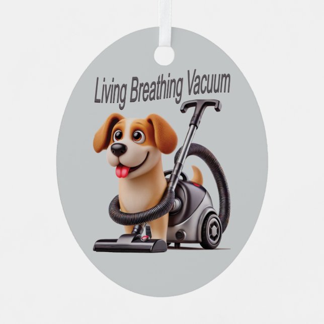 Atemvakuum Hund Ornament Aus Metall (Vorderseite)