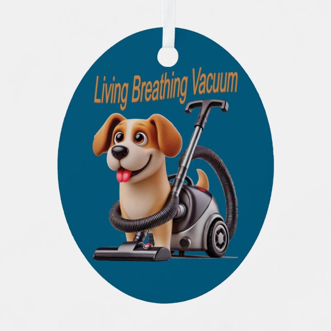 Atemvakuum Hund Ornament Aus Metall (Vorderseite)