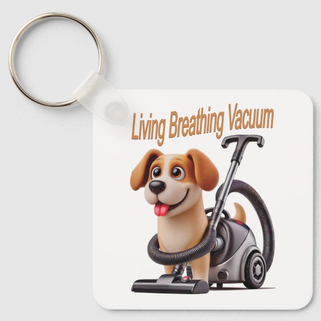 Atemvakuum Hund Schlüsselanhänger (Vorderseite)