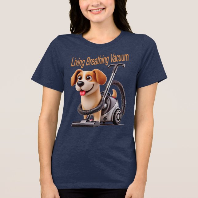 Atemvakuum Hund Tri-Blend Shirt (Vorderseite)