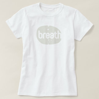 Atemzone - Weiße Yoga & Pilates T-Shirt
