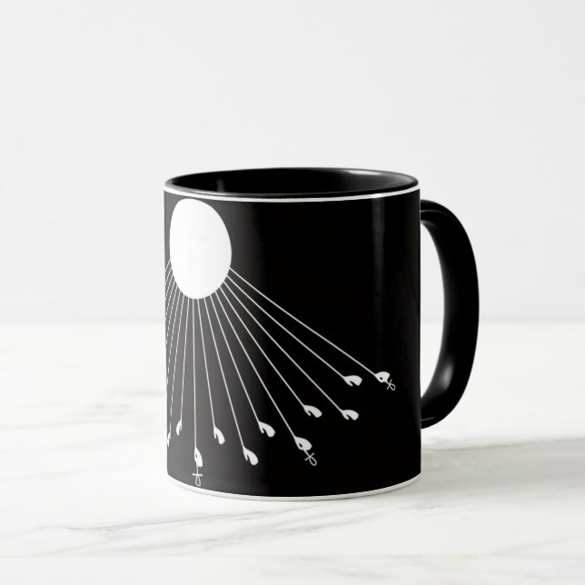 Aten Gottes echtes Symbol für Kaffee-Tasse Tasse (VorderseiteRechts)
