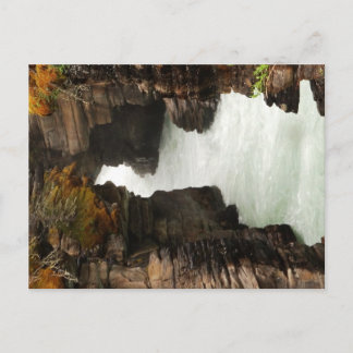 Athabasca River, nach den Wasserfällen Postkarte