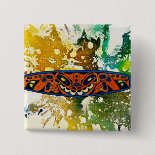 Athabascan Totem von Michael Moffa Button