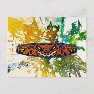 Athabascan Totem von Michael Moffa Postkarte